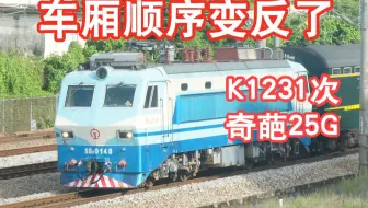 编组反向运行+奇葩YZ25G【深铁Fox】K1231次湛江-深圳东