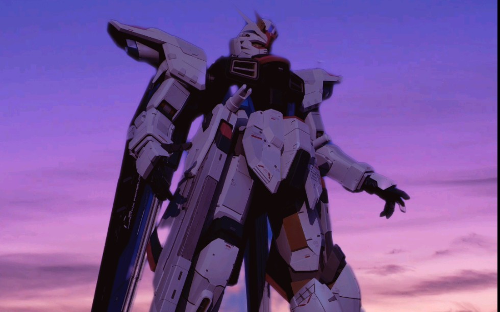 上海一比一高达夕阳景!