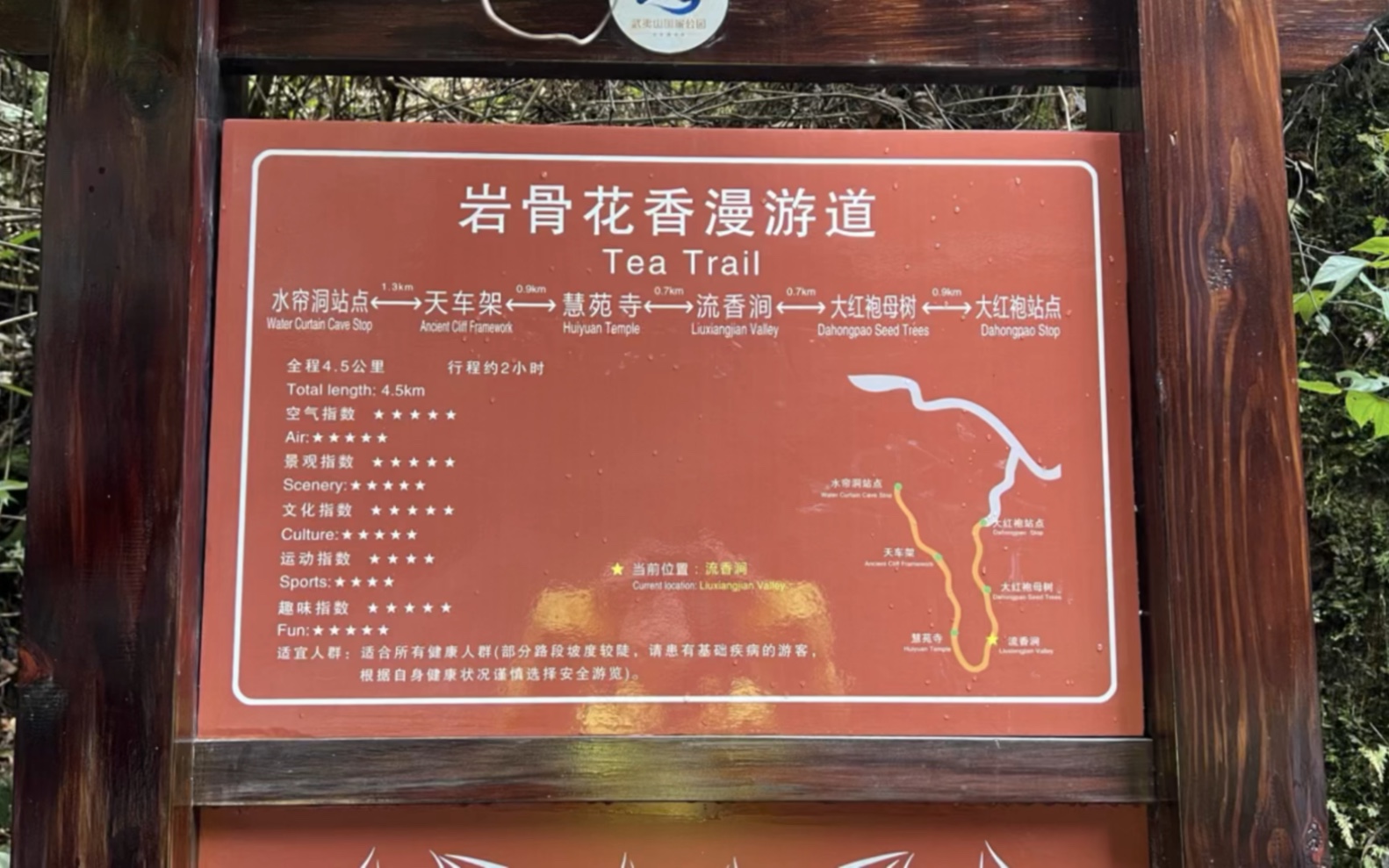 武夷山之岩骨花香漫游道