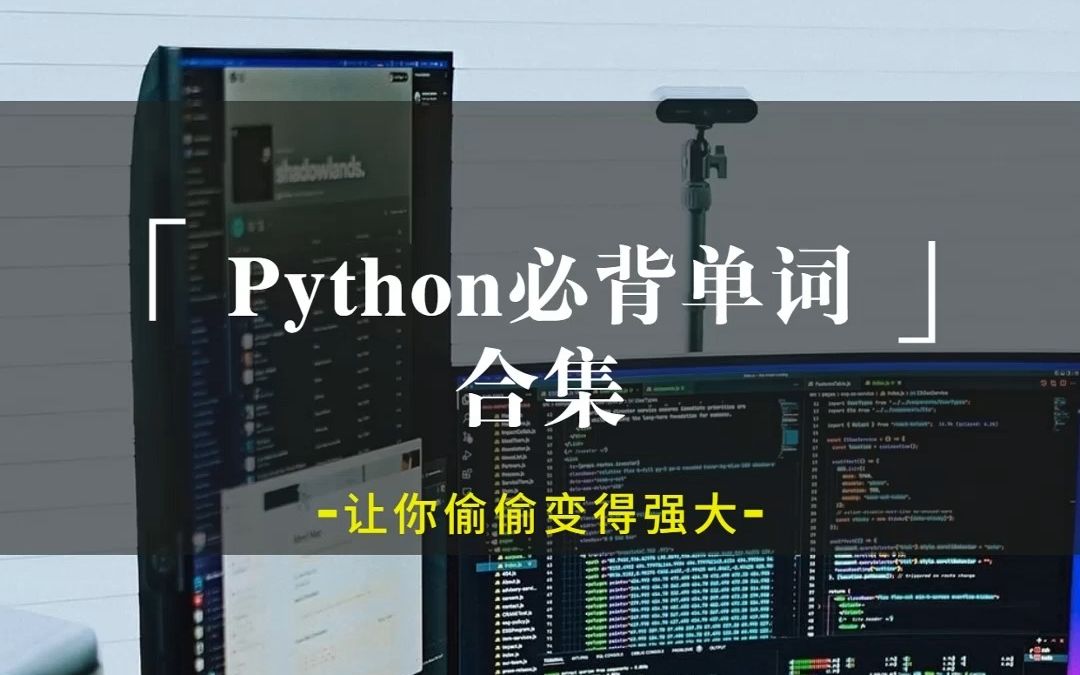 Python必背单词合集哔哩哔哩bilibili