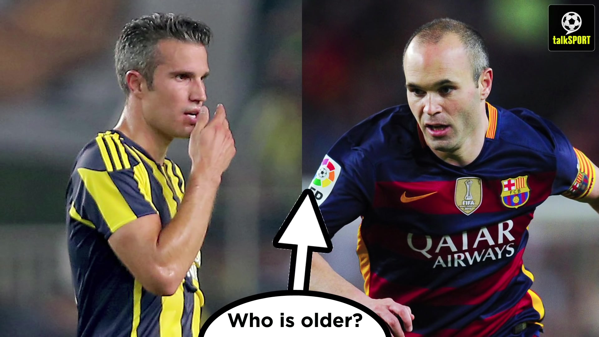 足球你能猜出来哪一个球员更老么