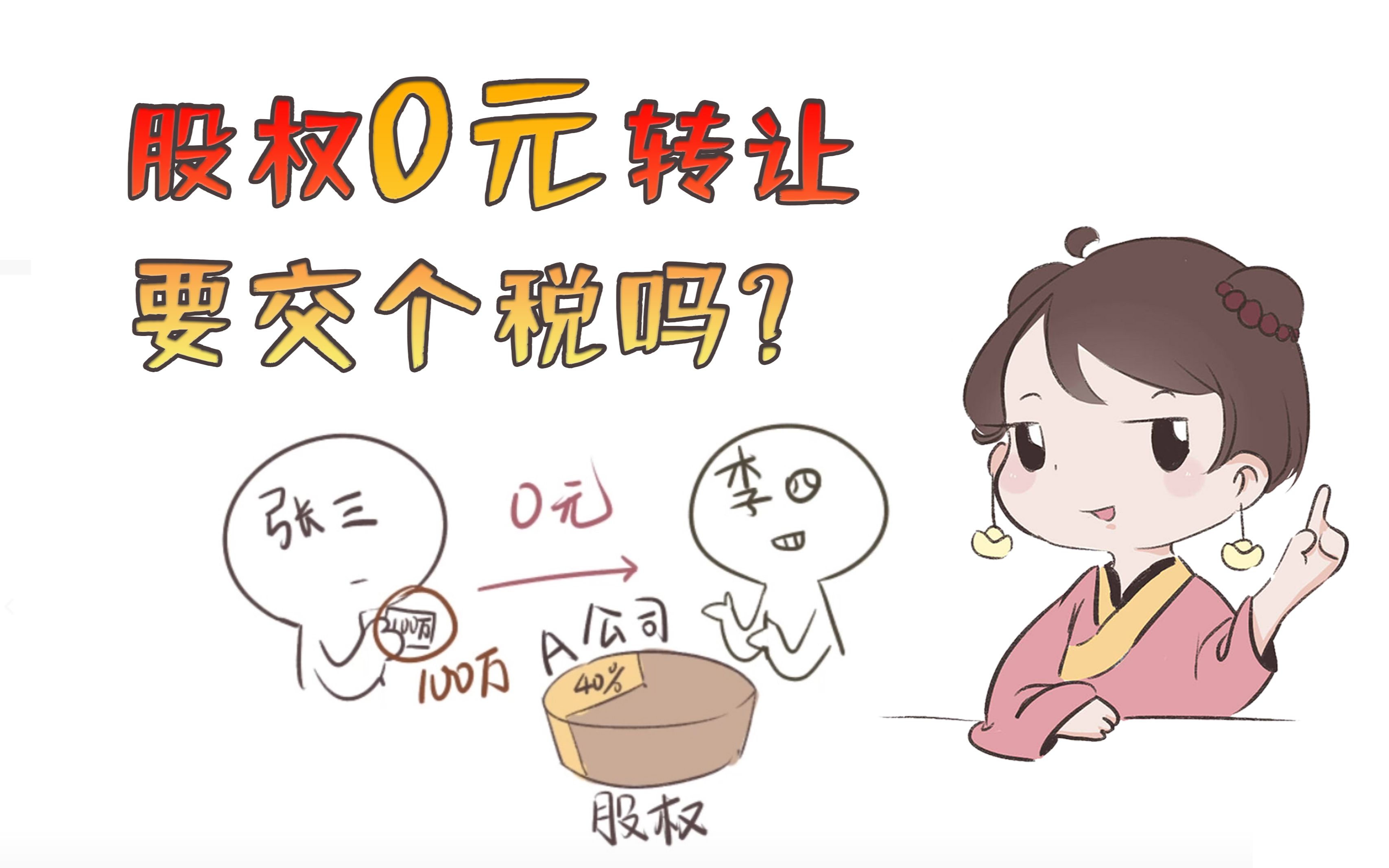 第二十五课 | 股权0元转让要交个税吗?哔哩哔哩bilibili