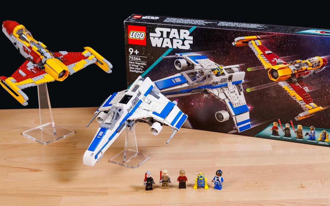 乐高75364星球大战系列新共和国e翼战斗机对战欣·哈蒂的星际飞船评测