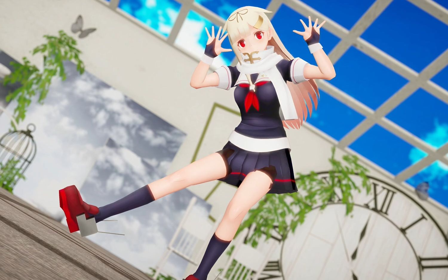 mmd舰c夕立改二梦幻亲亲