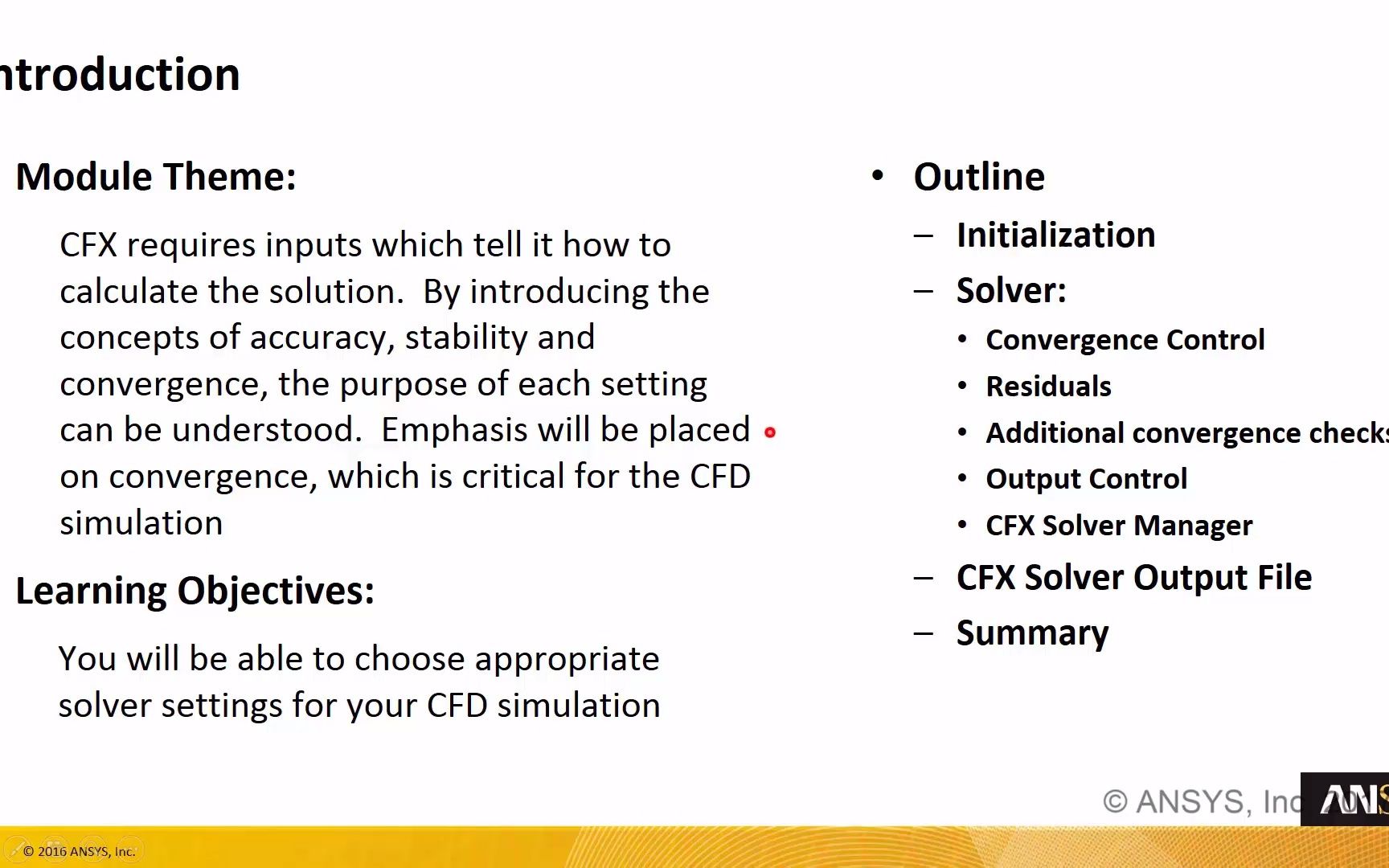 Ansys CFX介绍  模块 5  求解器设置和输出文件哔哩哔哩bilibili