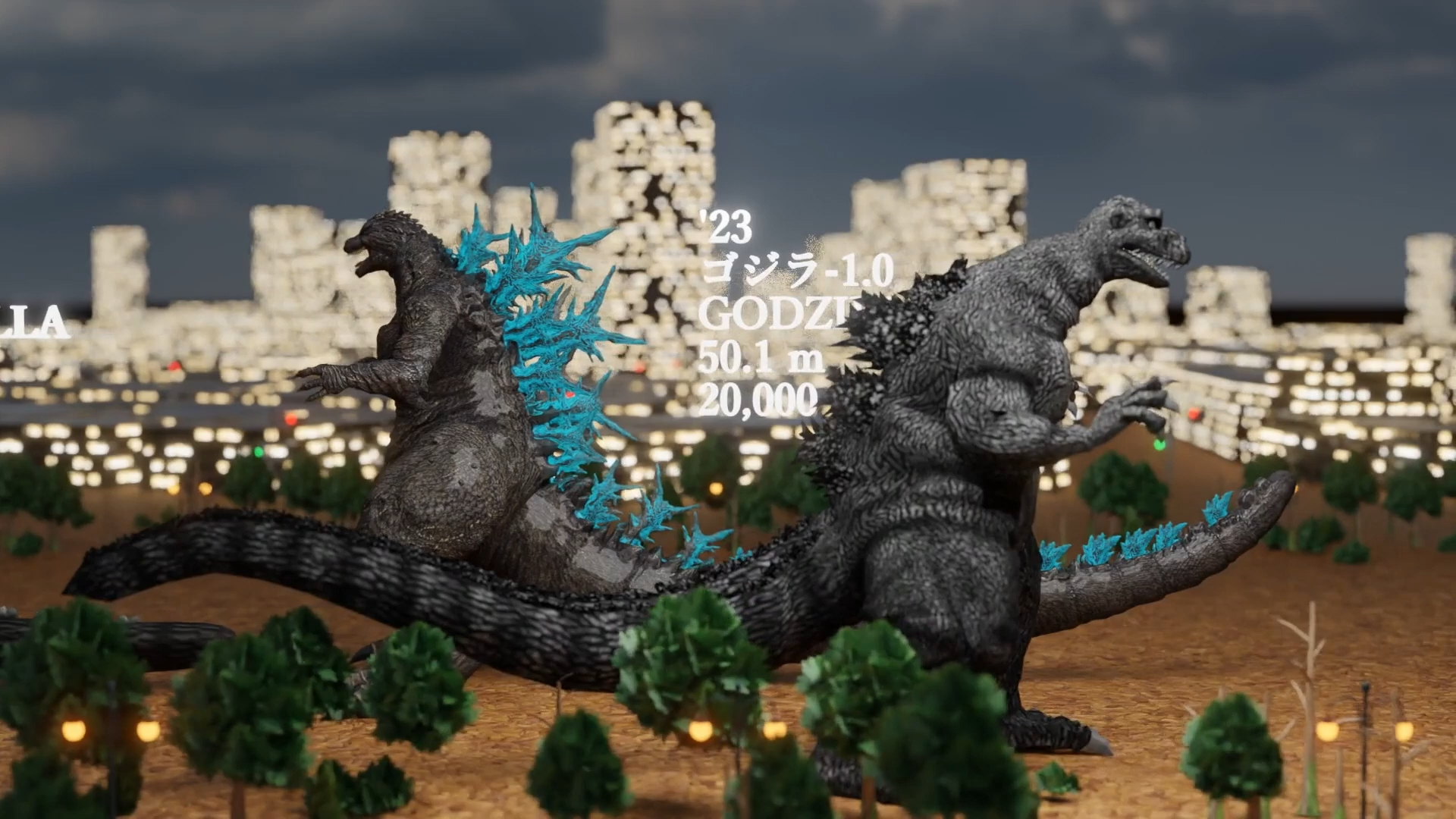 哥斯拉怪兽,身高对比evolution of godzilla size comparison