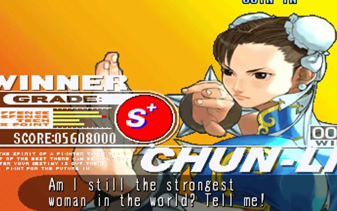 [图]【搬】[TAS+VS)] 春丽/Chun-li 最高难度通关+个人结局 [Street Fighter III_ 3rd Strike]