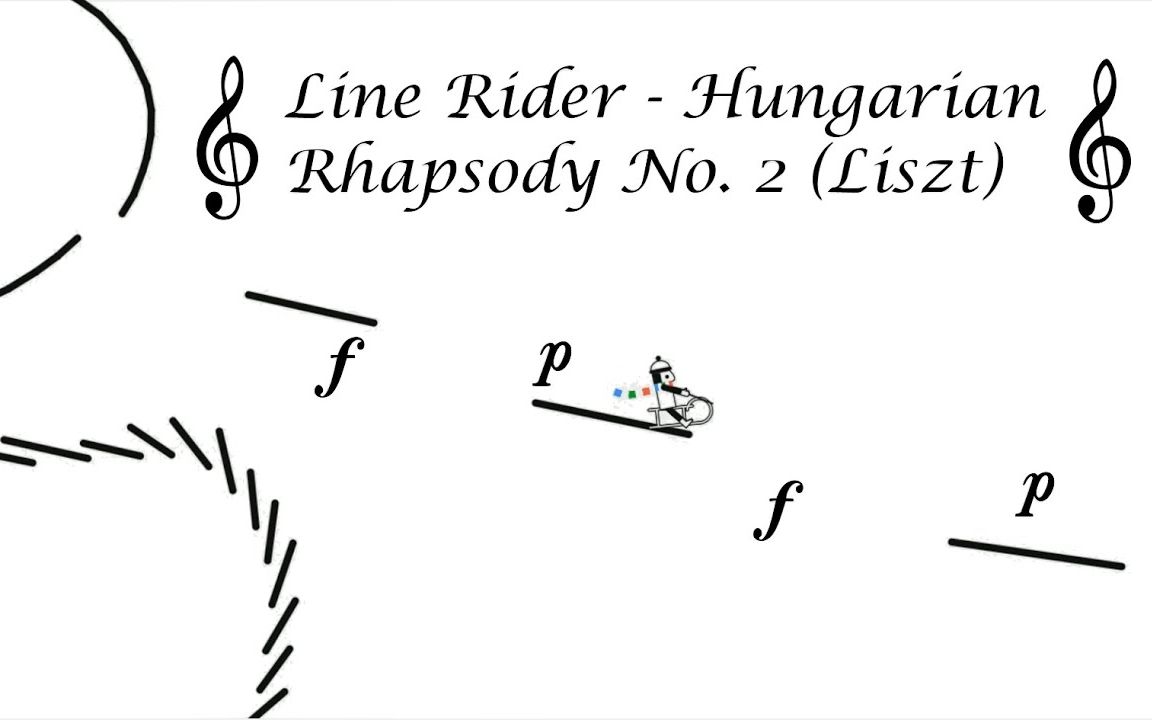 [图]线骑士-匈牙利第二狂想曲（李斯特）Line Rider - Hungarian Rhapsody No. 2 (Lizst)