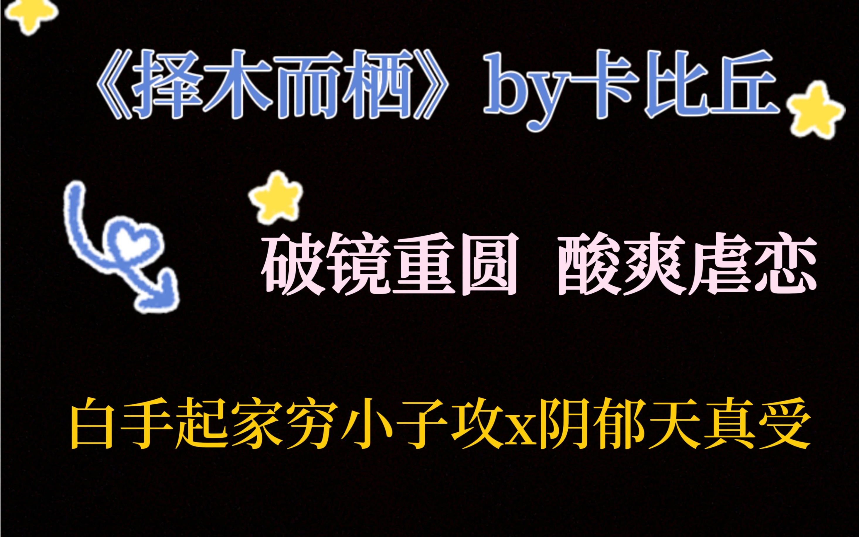 【原耽推文】破镜重圆|酸涩甜虐|《择木而栖》by卡比丘「江与绵知道,秦衡不喜欢他」哔哩哔哩bilibili