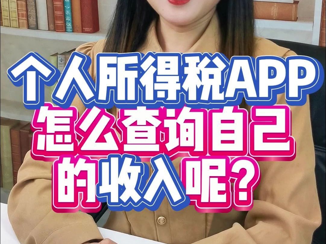 个人所得税APP怎么查询自己的收入呢?哔哩哔哩bilibili