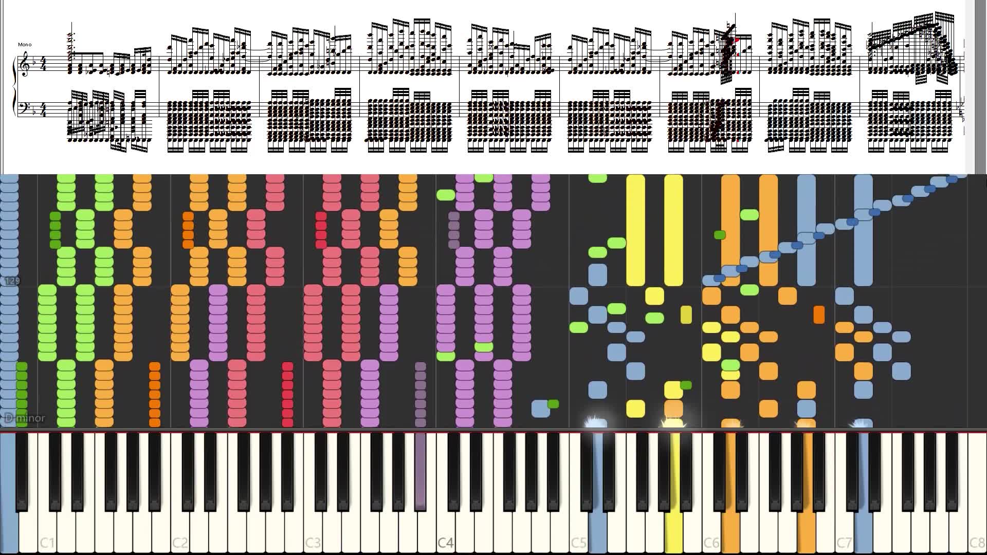 [图]【black midi】世界最难的钢琴曲补档 最终鬼畜妹-修正版 带五线谱