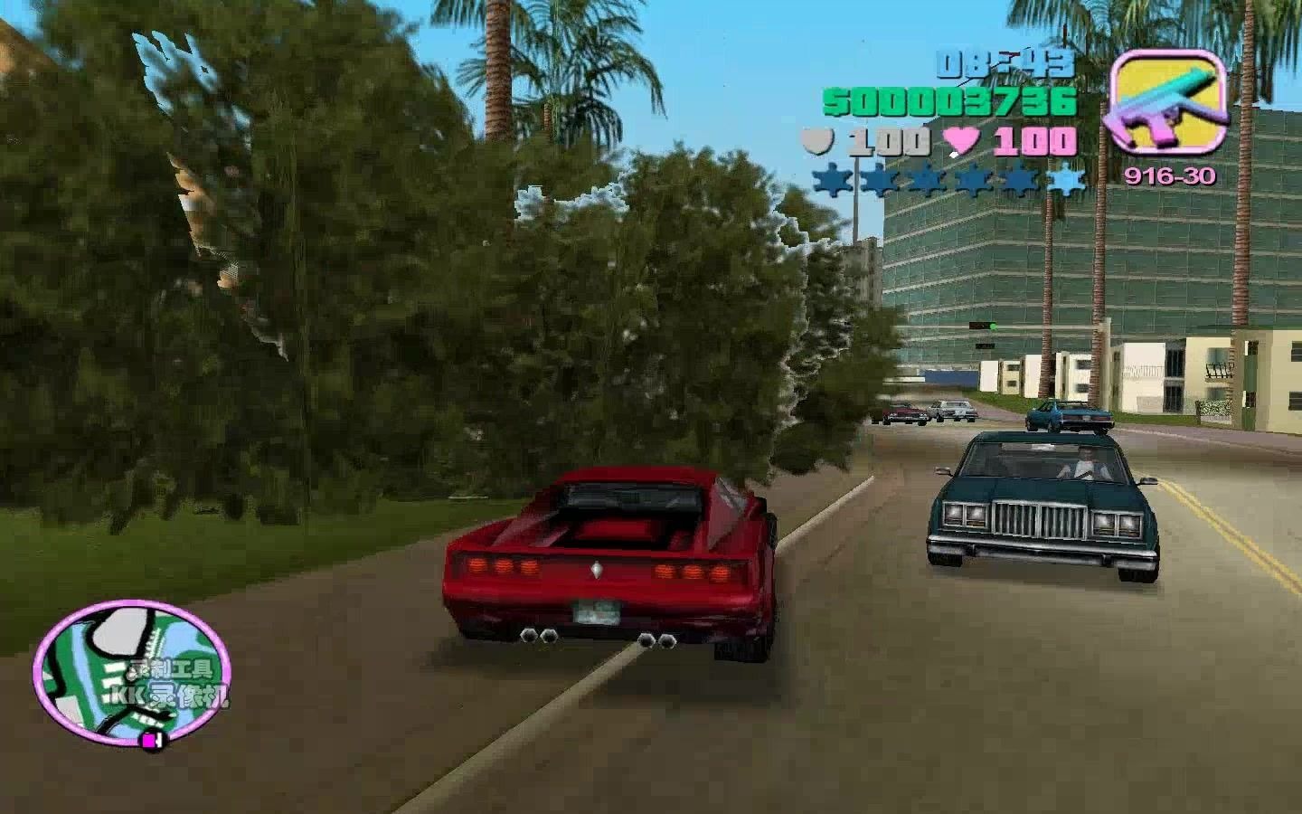 侠盗猎车手罪恶都市做那个警车的任务做了一会儿就卡住了