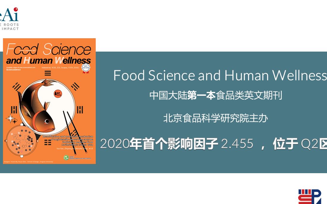 Food Science and Human Wellness 首个影响因子:2.455哔哩哔哩bilibili