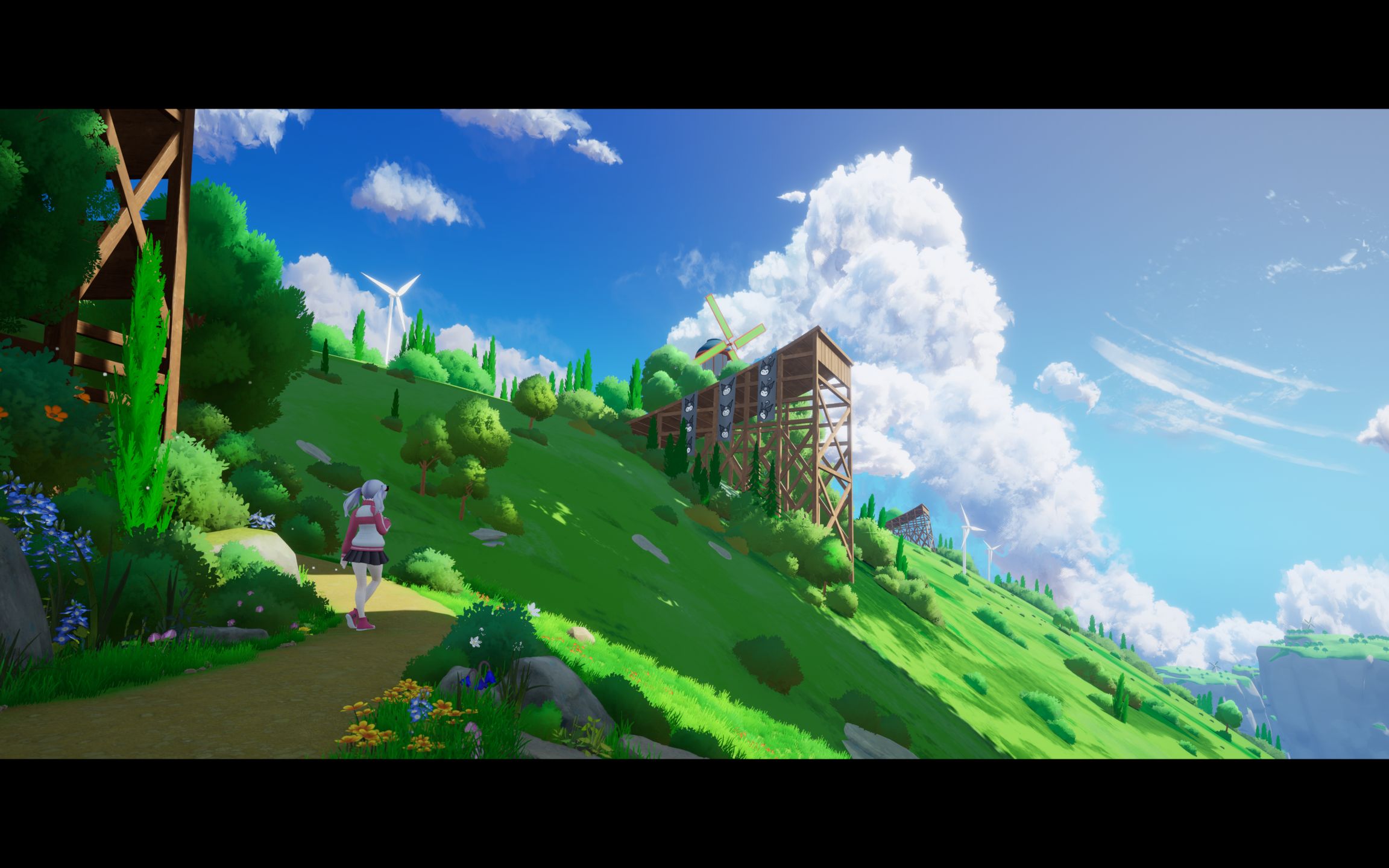 【虚幻4】ue4风格化场景练习·云与风车