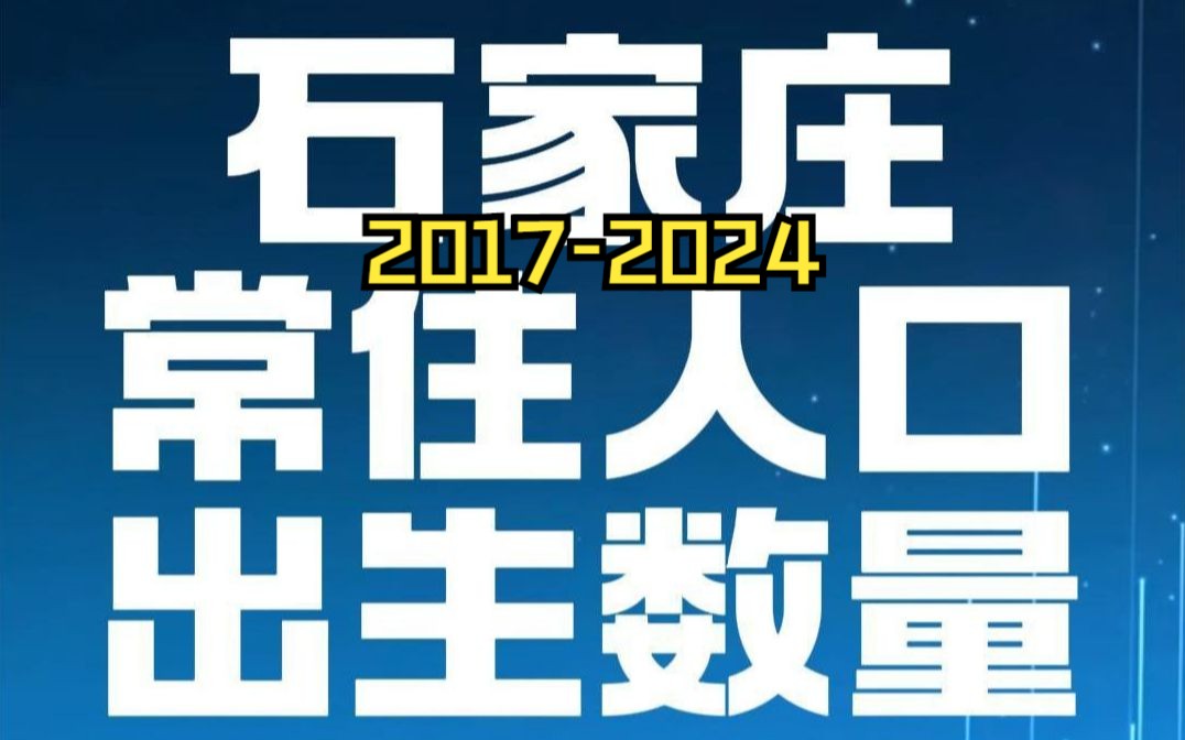 石家庄常住人口出生数量 (20172024)哔哩哔哩bilibili