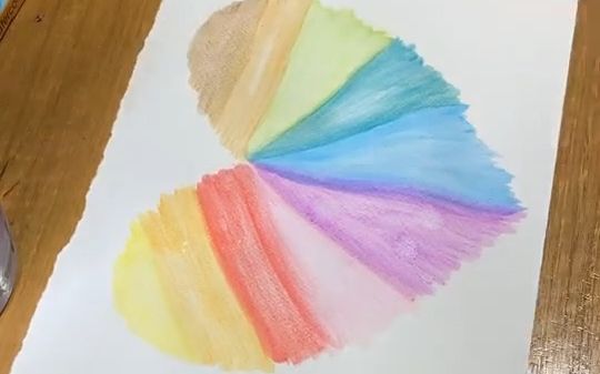 【绘画】彩虹96爱心教程-水彩画铅笔
