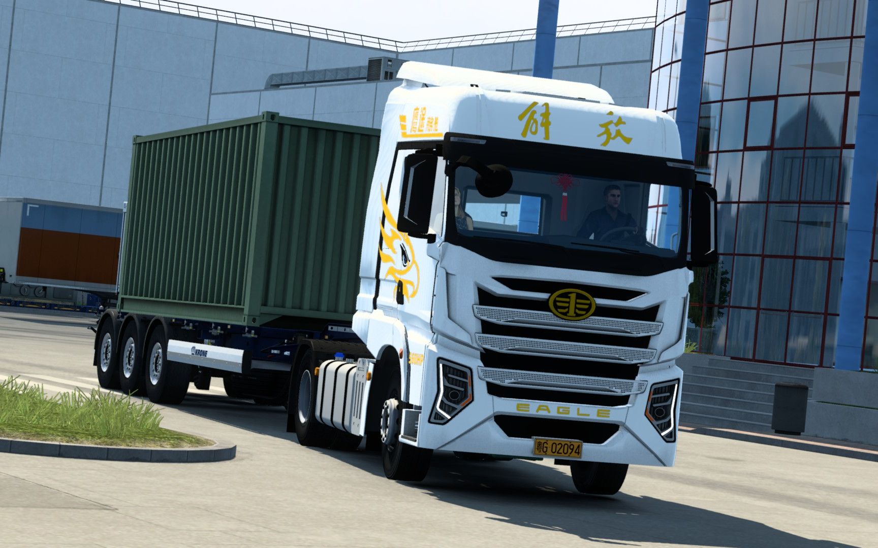 【欧卡2】解放鹰途定制4x2底盘测试效果