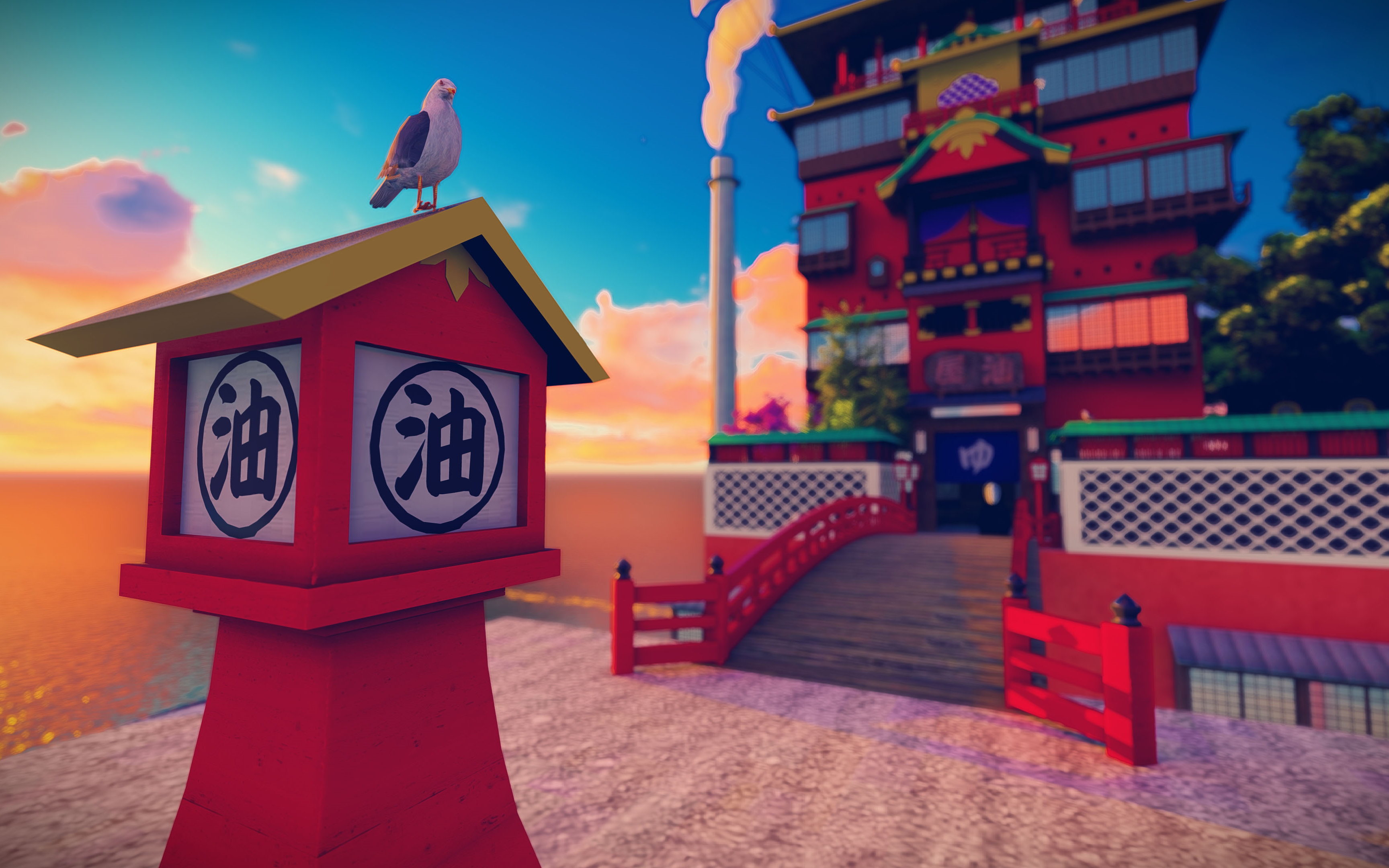 【lumion9渲染】——《千与千寻》油屋渲染