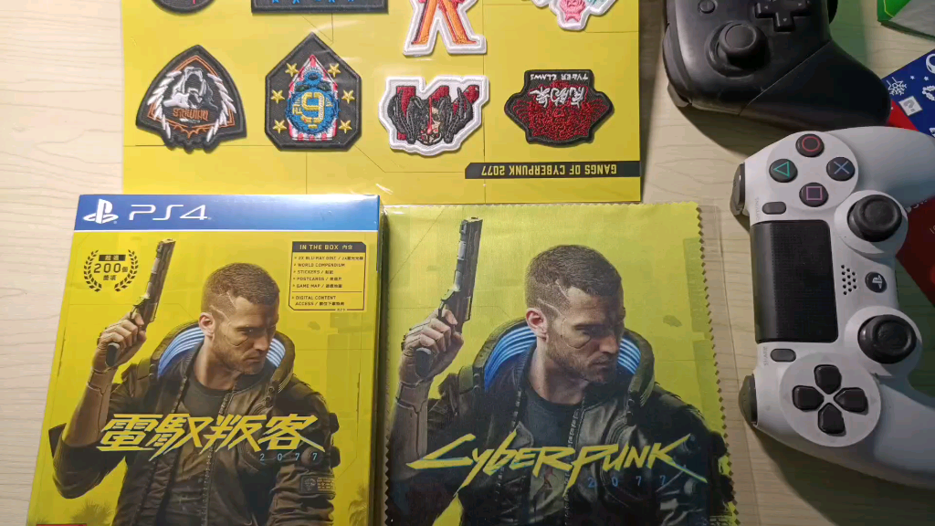 活动作品开箱ps4光盘版赛博朋克2077