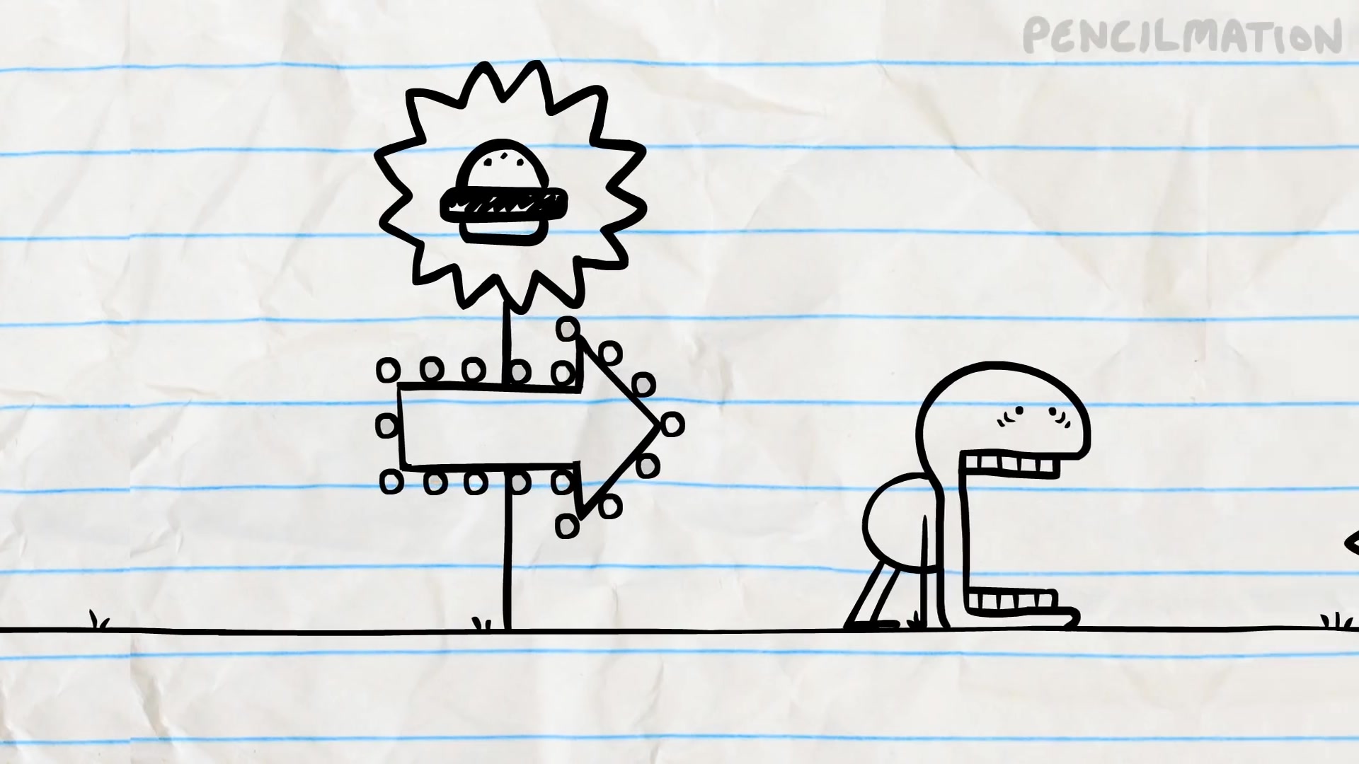 汉堡女孩(pencilmation#53) 亲子教育 动画 卡通 色彩 儿童 童年 画画