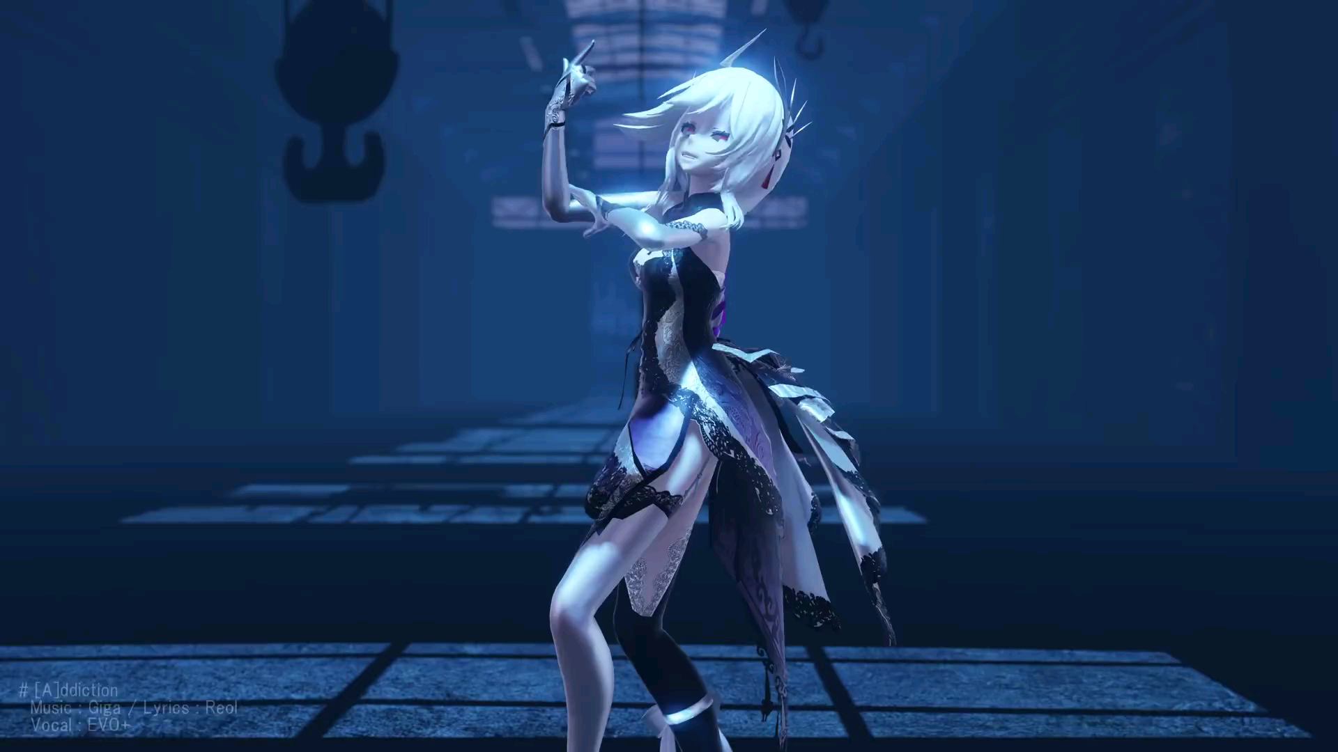 mmd弱音ハクで姐姐有为大家跳舞了addiction