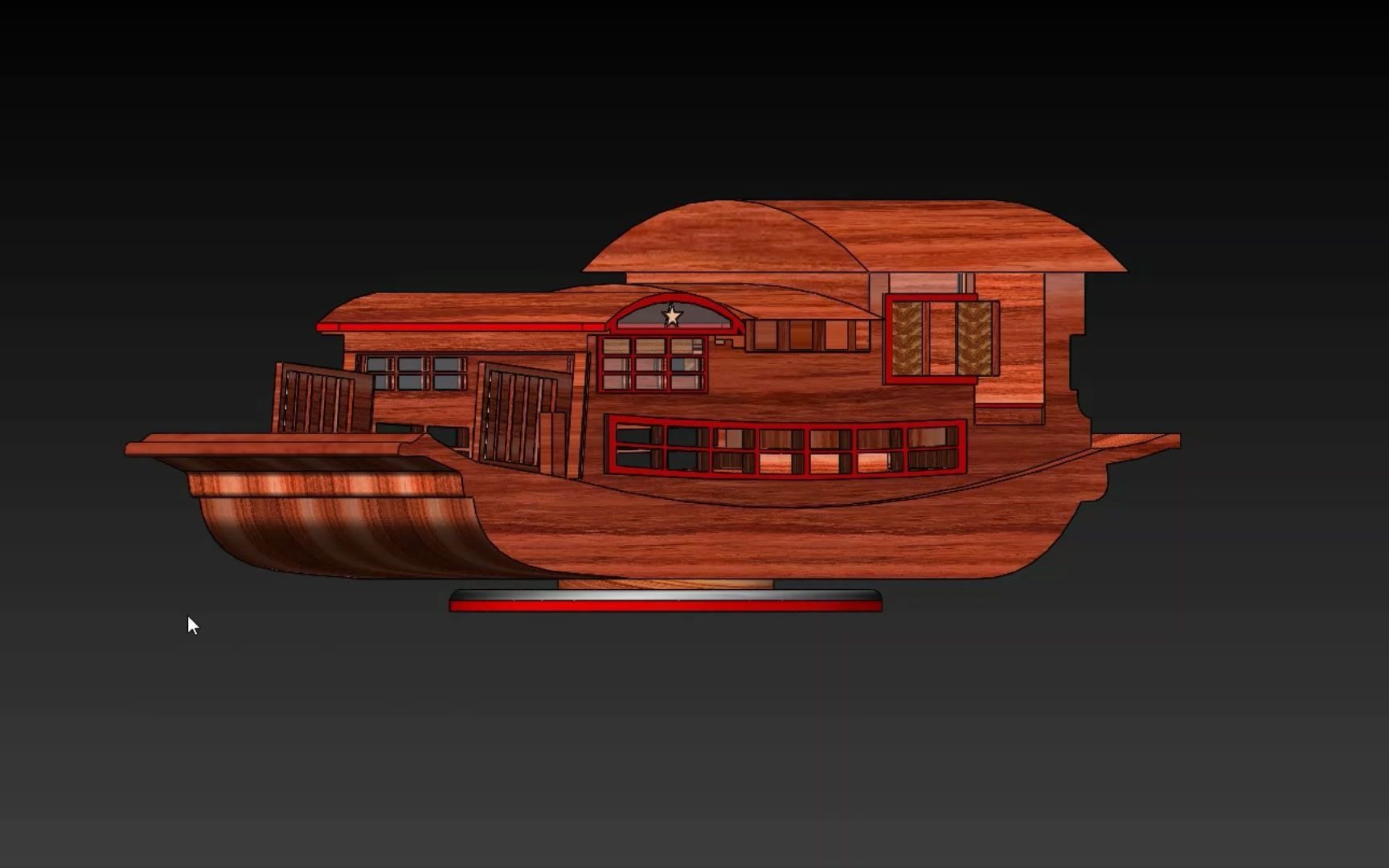 可旋转放松南湖嘉兴红船