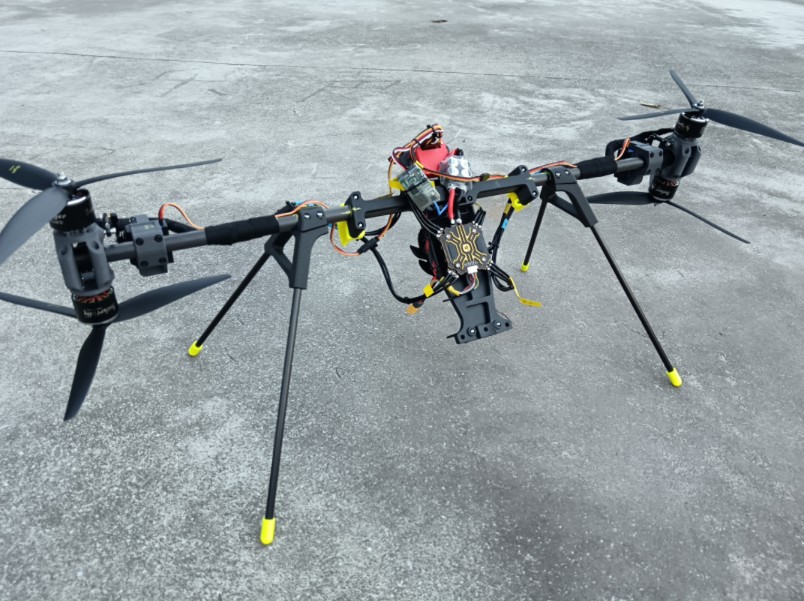 共桨矢量两轴飞龙无人机