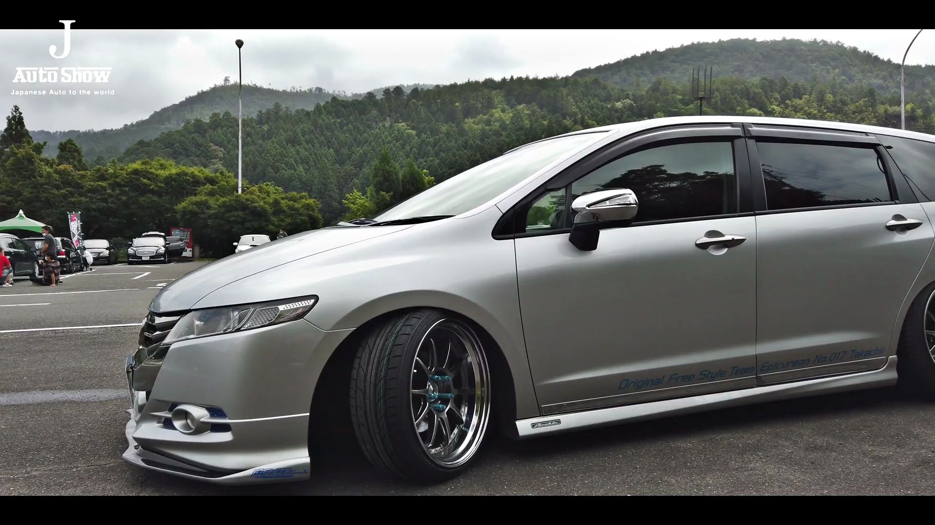 jdm银色低趴本田奥德赛hondaodysseycustom