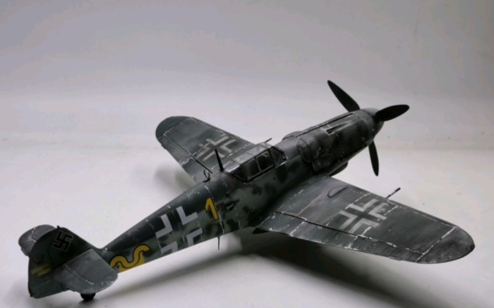 bf 109g-6截击机 1/32比例模型,德军王牌飞行员埃里希.