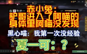 Download Video: 赤小兔：驴哥进入了阿喵的身体里阿喵没发现  黑心喵：我第一次没经验 夏一可：？