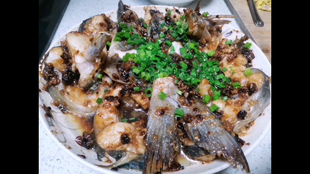 豉汁蒸鱼#豉汁蒸剑骨鱼#广东菜系