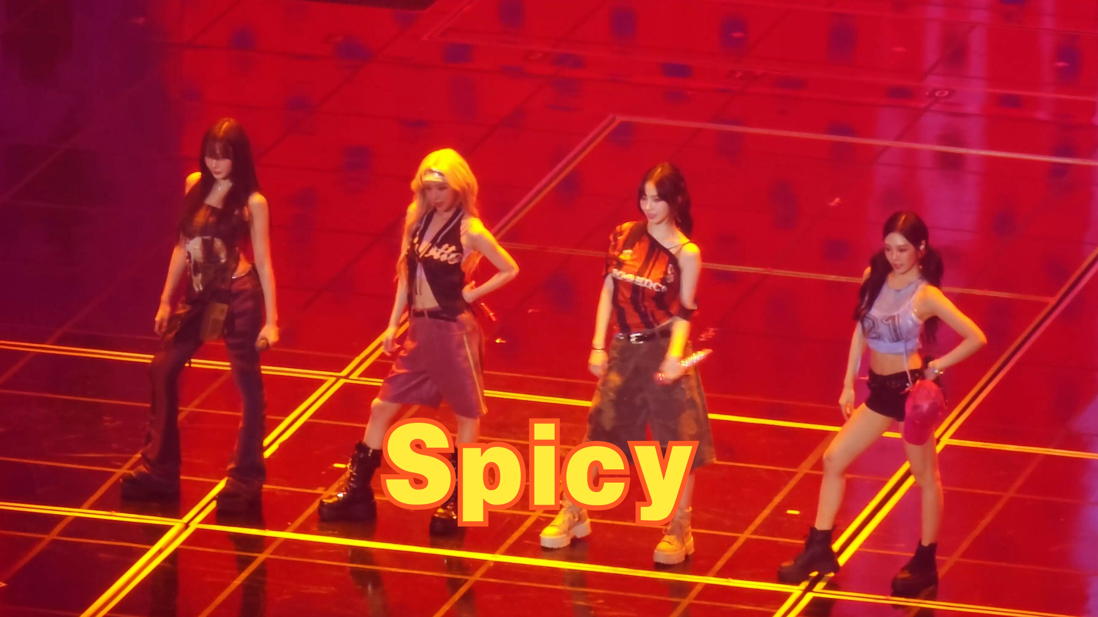 【aespa】首尔演唱会《Spicy》高清舞台直拍 240629哔哩哔哩bilibili