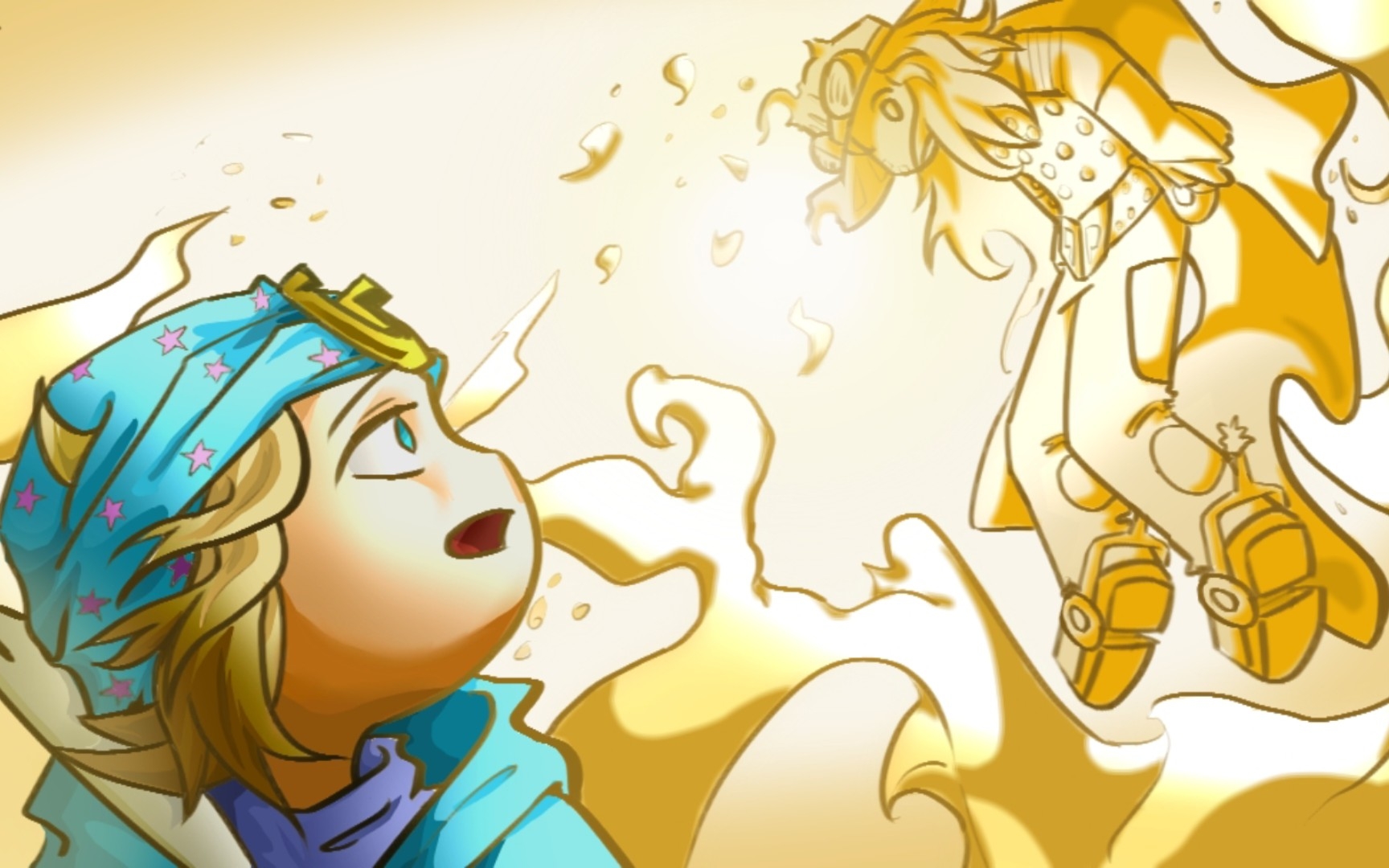 杰洛升天(乔尼脸上的血忘画了)