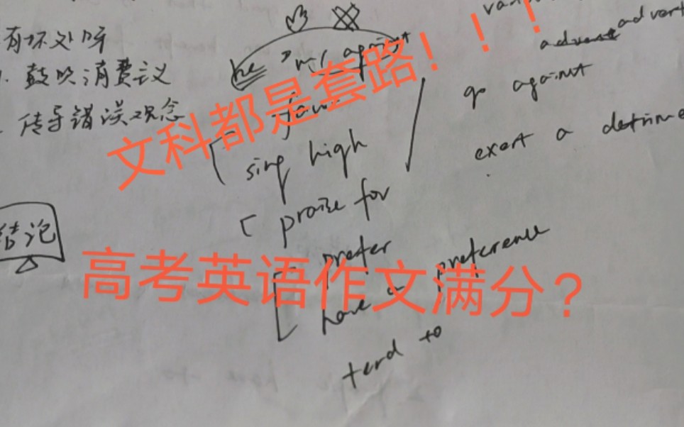 这才是高考生应该看的东西!英语作文第二弹!藏在被窝偷偷看!拉开差距就再几分钟!哔哩哔哩bilibili