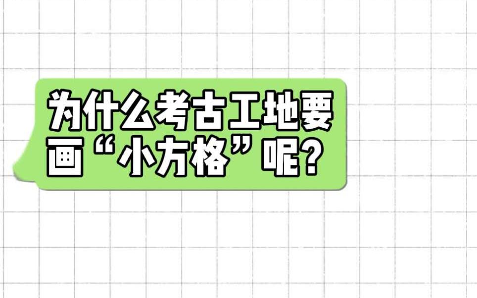 【十万个为什么系列】第5期:为什么考古工地要画小方格呢?哔哩哔哩bilibili