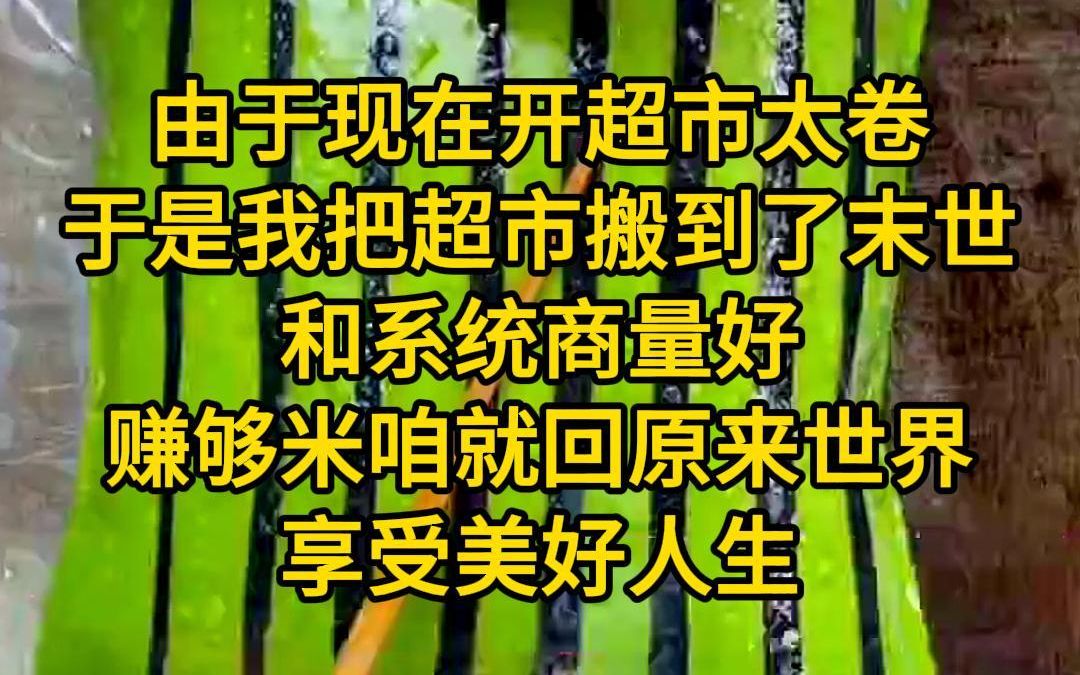 [图]《一流超市-6》由于现在开超市太卷，于是我把超市搬到了末世，和系统商量好，赚够米咱就回原来世界享受美好人生