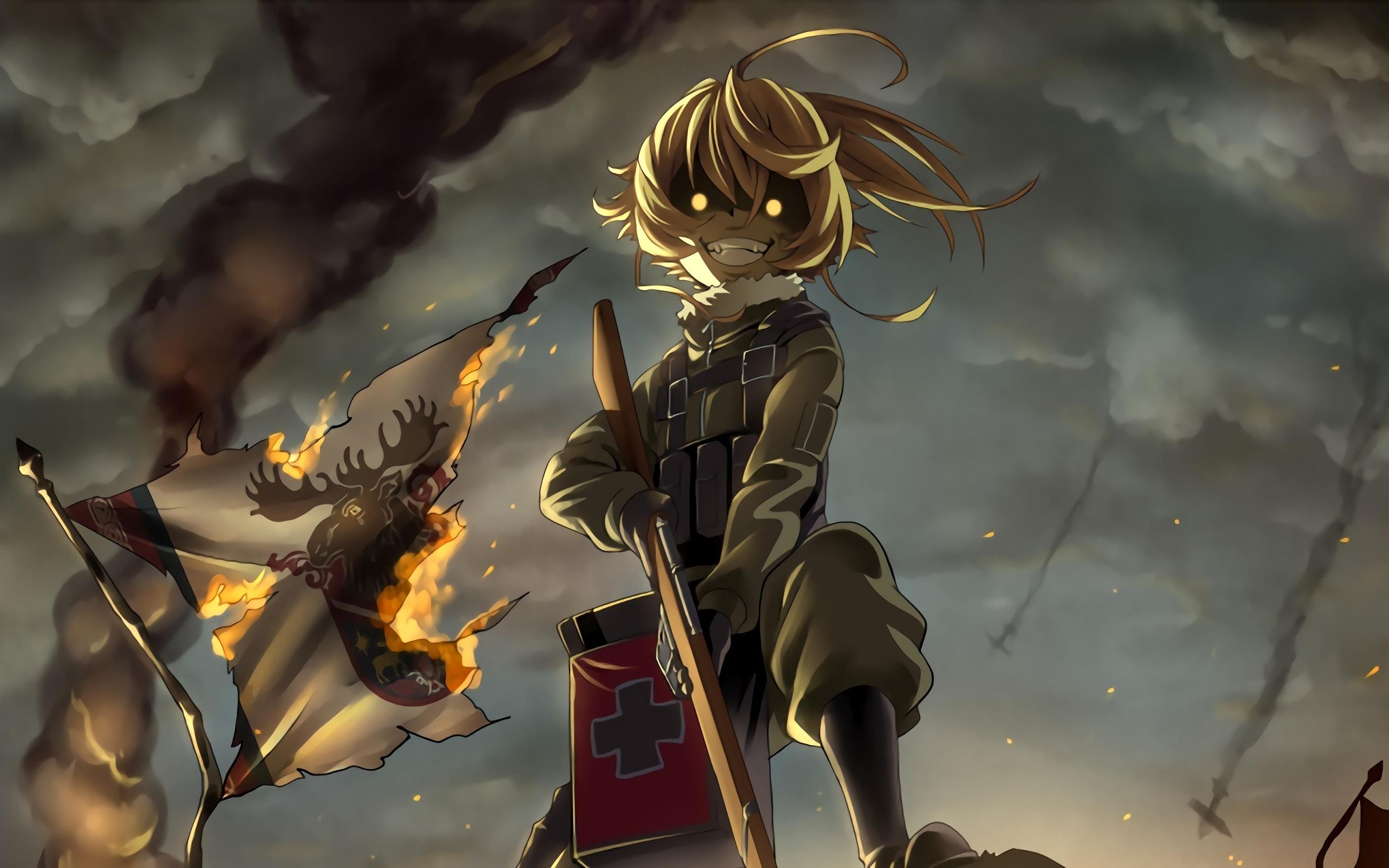 热血战争题材番谭雅战记象征恶魔的少女