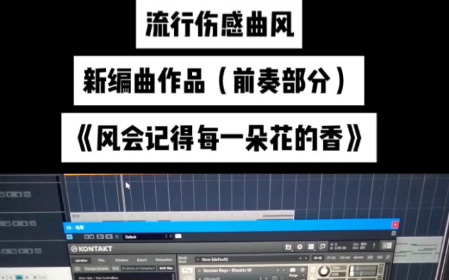 [图]爱乐匠音乐工作室出品伤感流行歌曲制作《风会记得每一朵花的香》编曲前奏试听