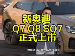 Download Video: 新奥迪Q7 Q8 SQ7 正式上市！