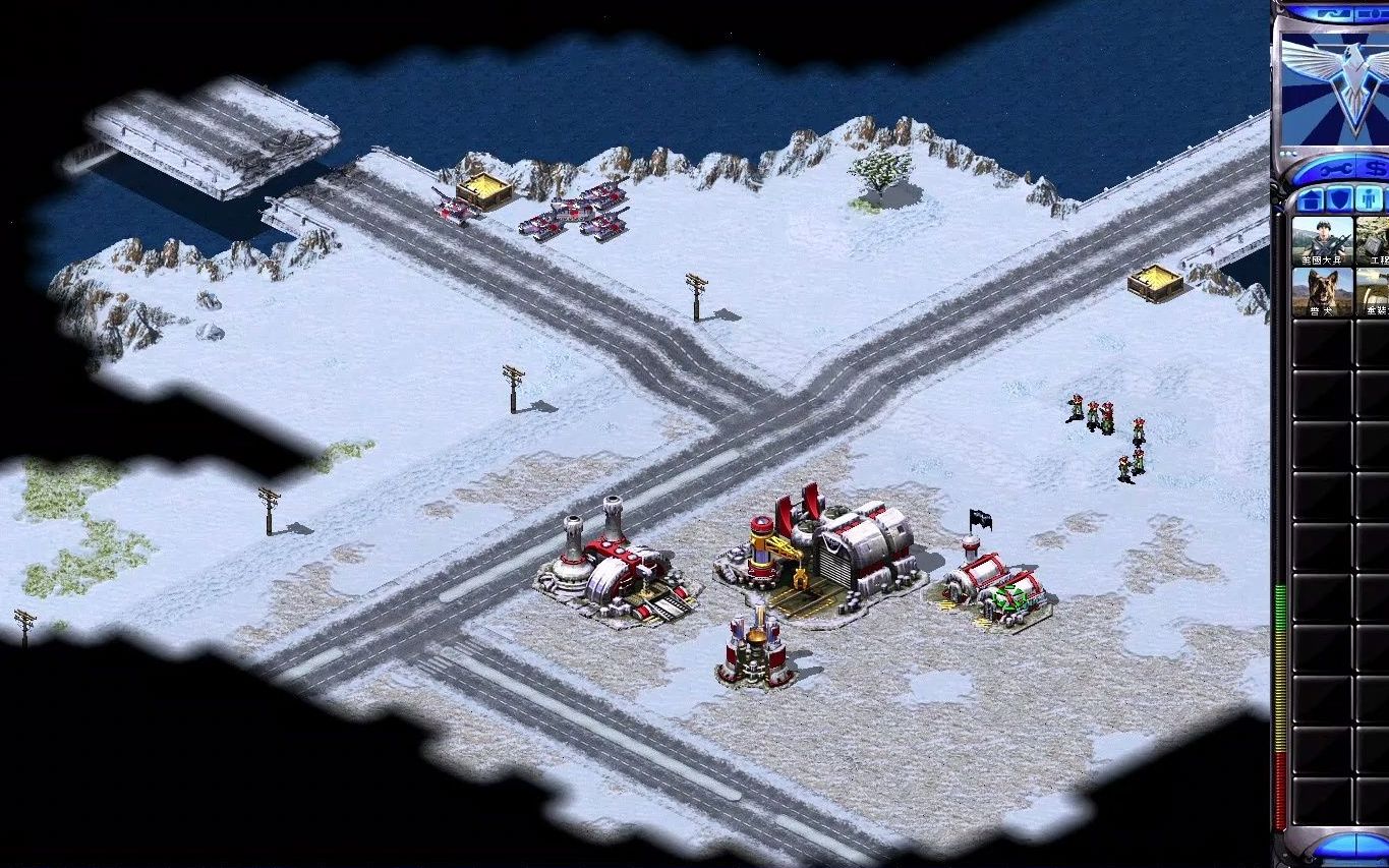 红警2尤里的复仇盟军阵营1v1防守战