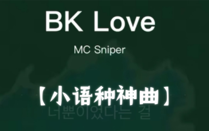 【纯享音乐】【小语种神曲】 BK Love(黑色之恋),韩语洗脑神曲,每日必听(3D杜比音效)哔哩哔哩bilibili