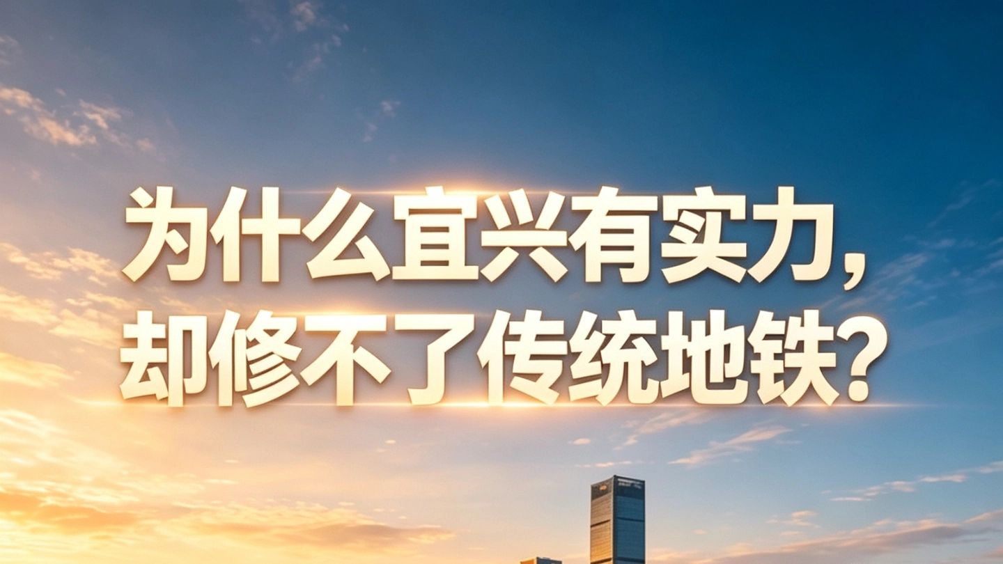为什么宜兴有实力，却修不了传统地铁？