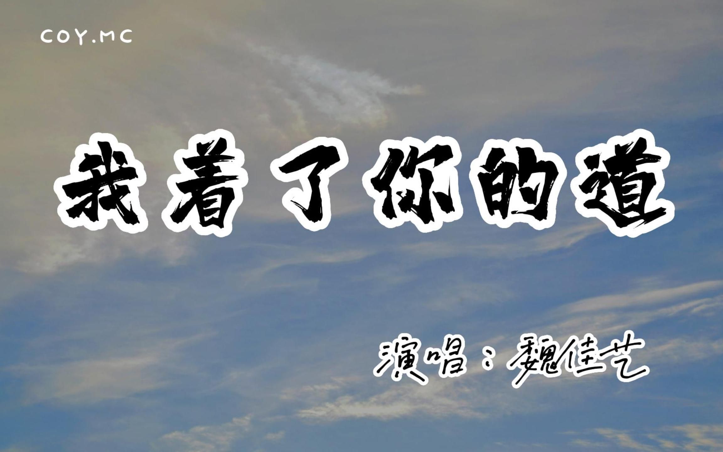 魏佳艺  我着了你的道『只想对你好 就算全世界都反对把我围剿』(动态歌词/Lyrics Video/无损音质/4k)哔哩哔哩bilibili