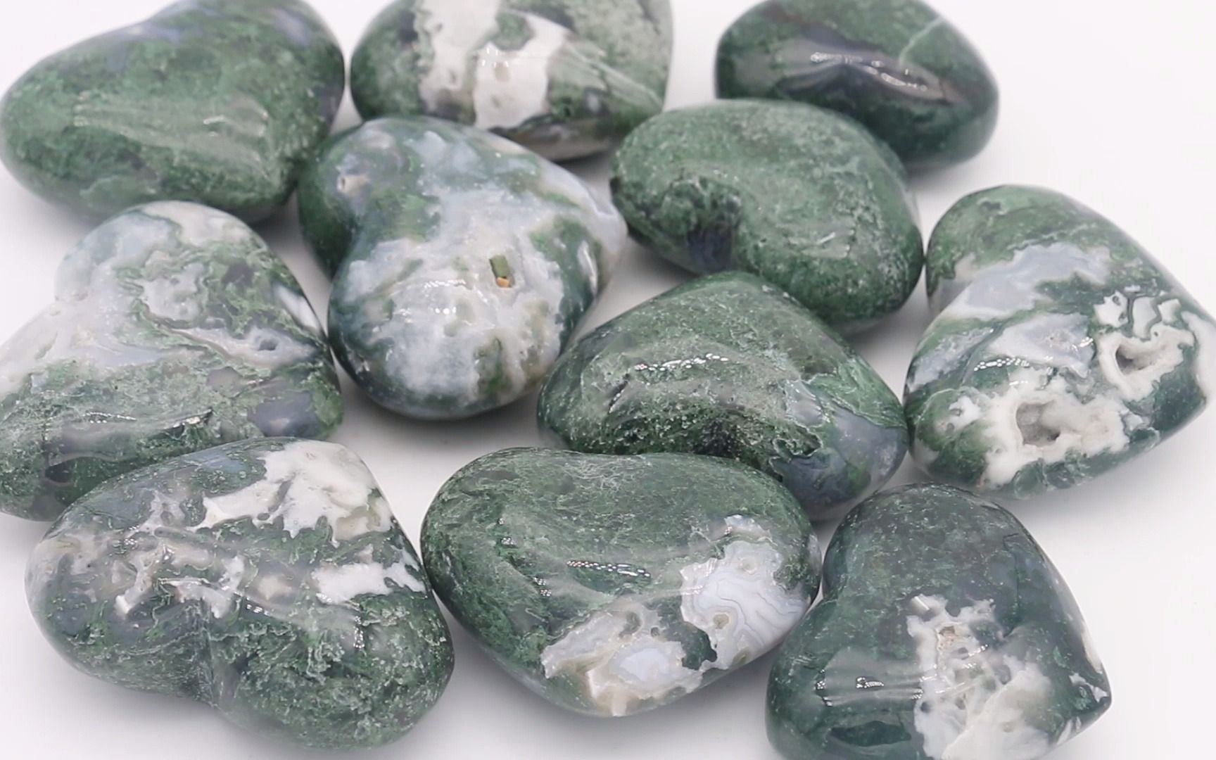 惊人的澳大利亚苔藓玛瑙,天然宝石,玛瑙凸圆形,珠宝制作石头,水草玛瑙