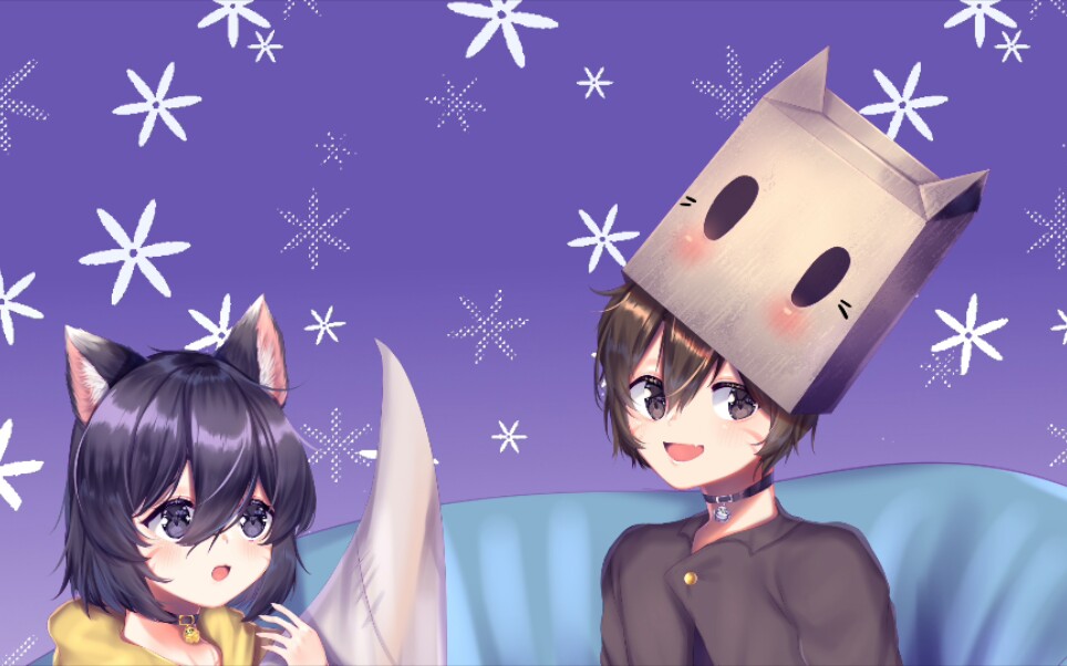 little nightmares 小小梦魇 猫猫mono&猫猫六 绘画过程_哔哩哔哩 (゜