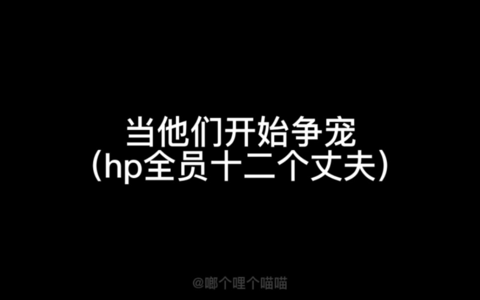 【hp乙女】当他们开始争宠/有点甜哔哩哔哩bilibili