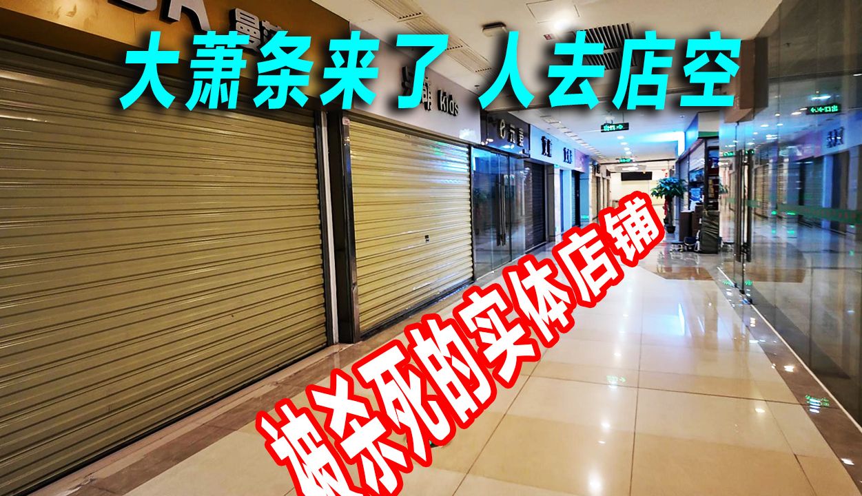 实体店崩溃了:购物广场90%地下店铺倒闭,地上的商铺苦苦支撑,倒闭也是指日可待.24年比23年还艰难,25年会是什么样呢?实拍湖南长沙市中心的商...