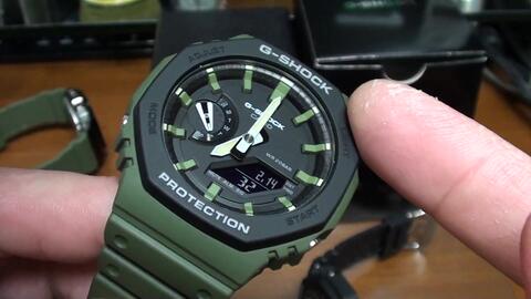 カシオCASIO G-SHOCK GA-2110SU-3AJF レビュー_哔哩哔哩_bilibili