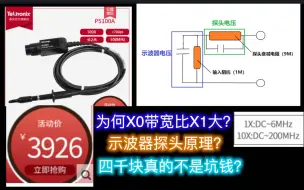 Download Video: 【极客说】为何示波器探头X10带宽远大于X1？什么是示波器探头补偿原理