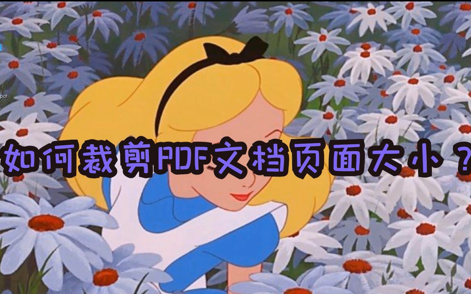 如何裁剪PDF文档页面大小?哔哩哔哩bilibili